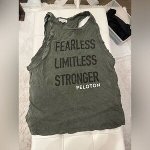 Peloton army green tank